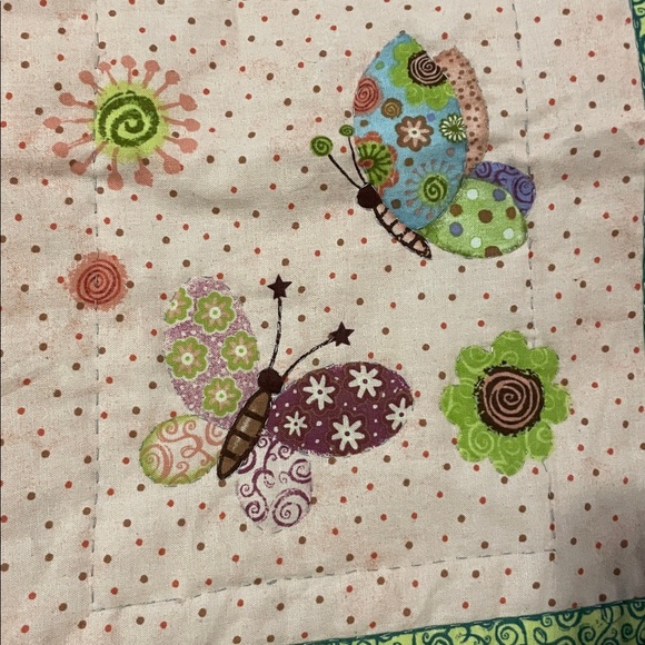 Colorful Owl and Bird Patterned Quilt 49x39 - Picture 4 of 8